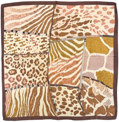 Satijnlook Sjaal - Luipaard Bruin | 65 x 65 cm | Polyester | Fashion Favorite