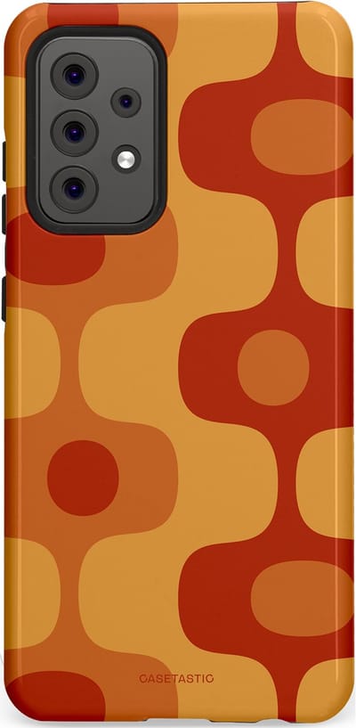 Casetastic Hoesje Geschikt voor Samsung A52 (4G/5G/s) - Stijlvolle Beschermende Duo-layer Case - Vintage Rust
