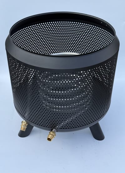 Zwembadverwarming trommelpot tot 8000 liter zwembadheater zwembadkachel houtgestookte zwembadverwarming