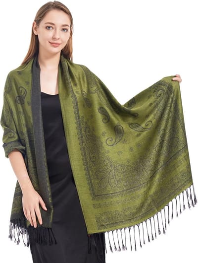 Zijdezachte Paisley Sjaal voor Dames - Warme en Comfortabele Stola
