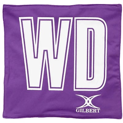 Gilbert Netball Patch Pro Bibs - One Size - Purple / Wit