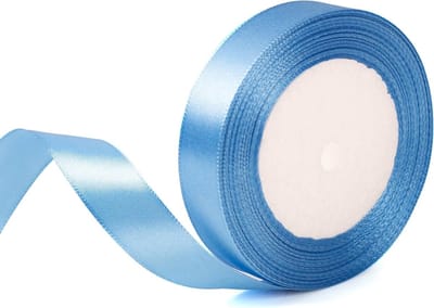20mm Brede Blauw Lint voor Cadeauverpakking - 22m - Perfect voor Kerst, Bruiloften, Haaraccessoires en Bloemstukken