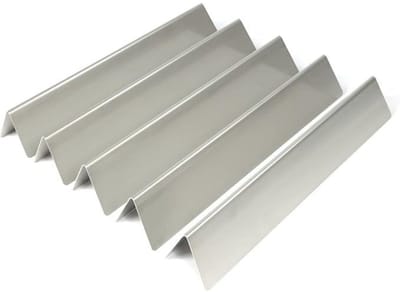 GELLDG 5 Stuks Brandkeerschot - Aromaschienen - 38x6,5x6,3cm - Metalen Brennerabdekking - Geschikt voor Weber Spirit 310 320 330 - Roestvrijstalen Flavorizer Bars