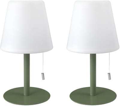 LED tafellamp - 2x - kunststof - RGB kleurenlamp - 30 cm - binnen en buiten