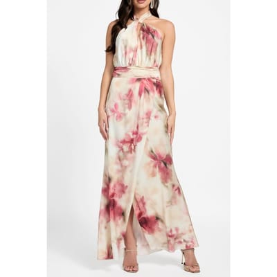 GUESS Bianca Sl Maxi Dress Blossom Charm Taglia: 40 | Maxi abiti Outlet | Donna
