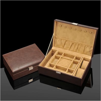Sieraden Opbergdoos - Juwelendoosje Organizer - Sieraden Opbergen - Grote Capaciteit - 30x20x10 cm - Zwart