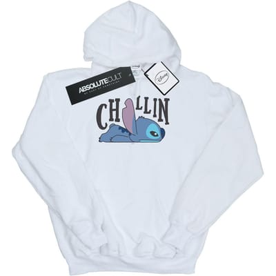 Disney Meisjes Lilo en Stitch Chillin Hoodie (Wit)