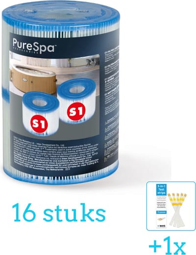 Intex Filter Cartridge S1 voor Opblaas Spa Jacuzzi - 2 stuks - Volumebundel - Filters - 8-delig