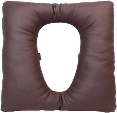 Toiletverhoger - Verhoogde toiletbril - Meer comfort - Waterdicht PU-leer - 42 x 42 cm - Zwart