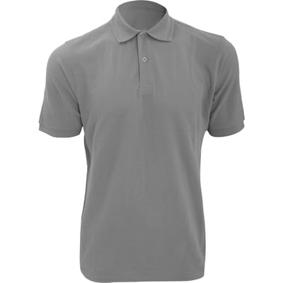 Russell Heren Ripple Collar & Manchet Poloshirt met korte mouwen (Licht Oxford)