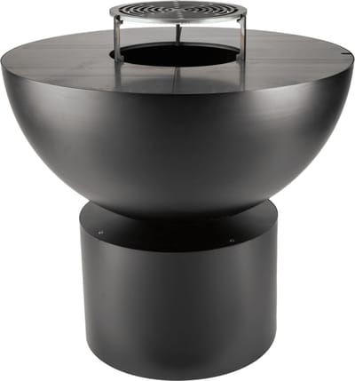 LaFerrotecnica Barbecue Plancha model PRIMULA 80cm Zwart-hittebestendig - RVS bakplaat!