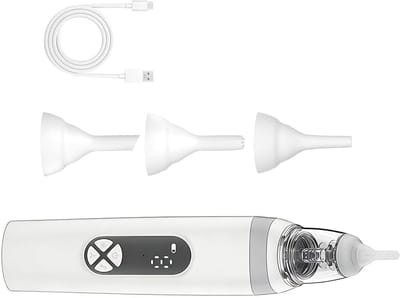 Elektrische Neuszuiger - Neusreiniger Baby - Verstopte Neus Verhelpen - 3 Vermogensniveaus - 18.5 cm - Wit