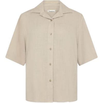 Dameshemd KnowledgeCotton Apparel Loose Linen-mix