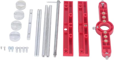 Precisie Dowel Mould Kit voor Houtbewerking, Multi-Bush Zelfcentrerende Mortise en Tenon Jig voor Nauwkeurig Boren en Projecten