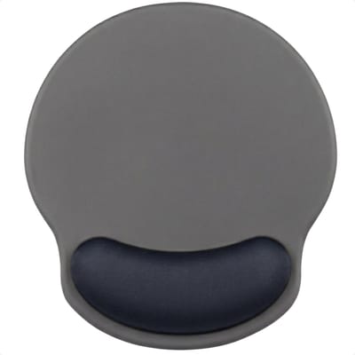 Techidna - Ergonomische Muismat met Polssteun - Grijs & Zwart - Gelkussen - Antislip - Compact
