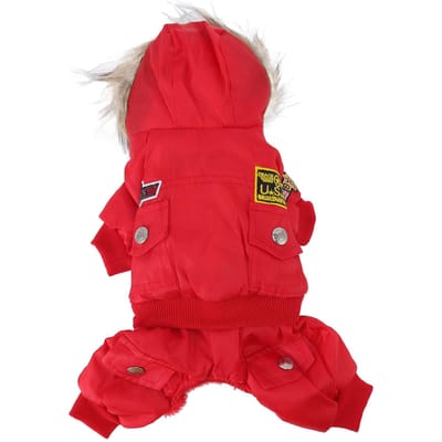 Manteaux d'hiver pour chien Automne Épaississement Coton Doux Confortable Chien Chaud Sweat à capuche pour Petits Moyens Chiens Chiot M