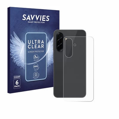 Savvies - Screenprotector voor Samsung Galaxy A36 5G (Achterkant) - Folie Beschermfolie transparant 6 Stuks
