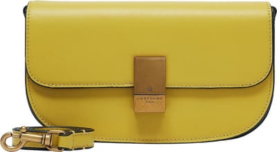 LIEBESKIND BERLIN Leren Avondtas Schoudertas Viktoria TM Empire Crossbody Hightech Donkergeel