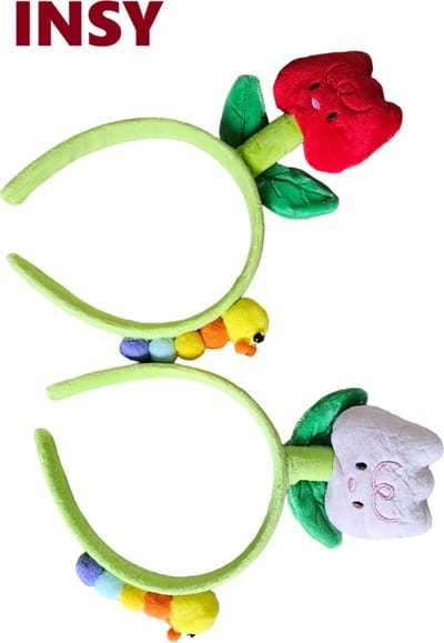 pluche decoratie, Knuffel, Pluche knuffel zacht roze tulp bloem ,speelgoed, toys, tulpen, tulp knuffel, tulip, tulpenvaas decoratie en souvenir van Nederland, haar hoepel, hoofdband.
