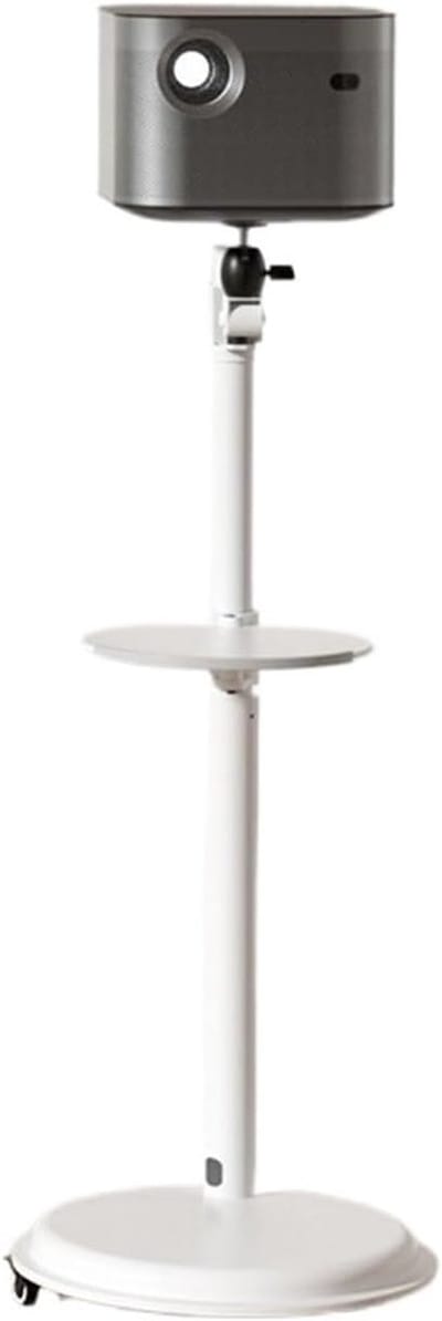 Projectorstandaard - Projectorhouder Vloer - Thuisbioscoop Creëren - In Hoogte Verstelbaar - 850-1500 mm - Wit