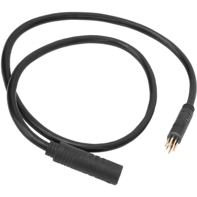 Câble d'extension de moteur de roue à 9 broches pour vélo électrique, fil femelle vers mâle, accessoire pour vélo électrique 600mm black