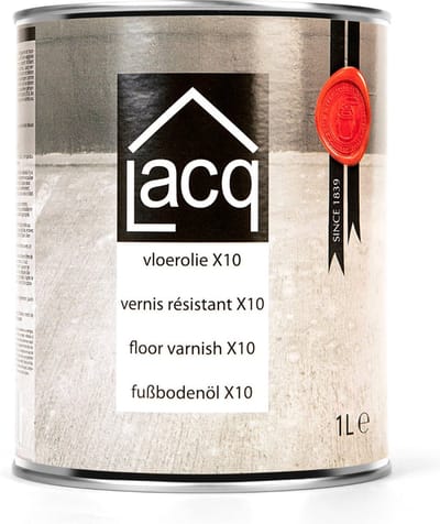 Lacq Vloerolie X10 - Houtolie - 1 Liter - Voor binnen - Kleurloos - Houten vloeren en meubels