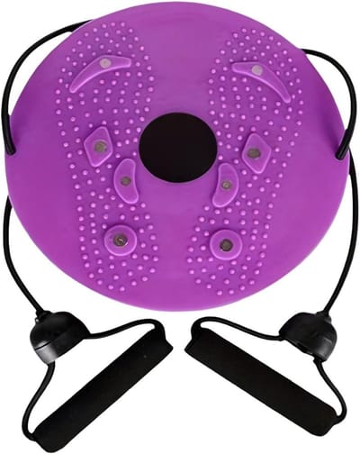 Taille Twist Machine - Abs Sculptor - Thuis Fitness - Gecontroleerde Rotatie - 25 cm Diameter - Zwart