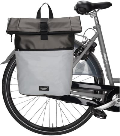 Beagles Originals Bicycle Waterproof Laptop Rugzak - Fietstas - Weersbestendig - 15,6 inch - 27.5 L - Zilver