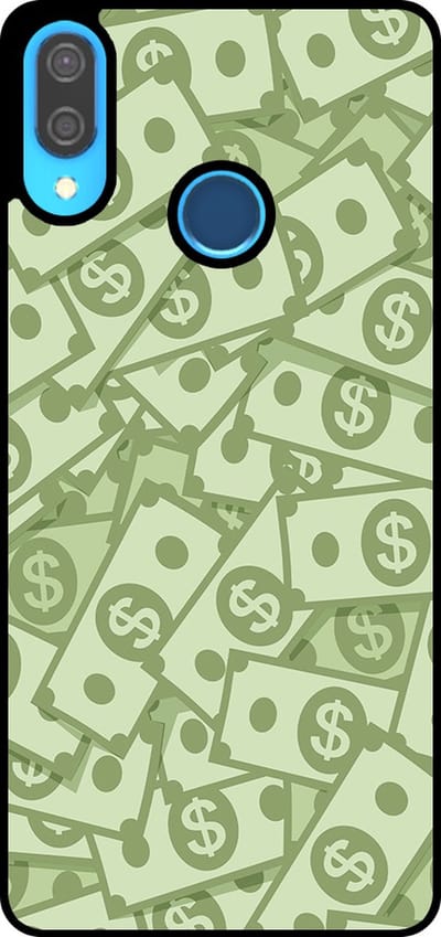 Smartphonica Telefoonhoesje Geschikt voor Huawei P20 Lite / Nova 3E met Geld Opdruk - TPU Backcover Case With Money Design geschikt voor Huawei Nova 3E;Huawei P20 Lite (2018)