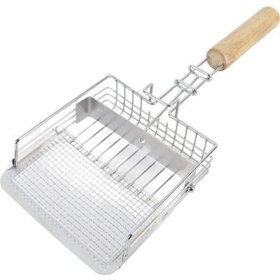 Kattenbakschep Lange Steel Metaal Fijne Gaten Kattenbakschep Kattenbak Schep voor Kattenbak white