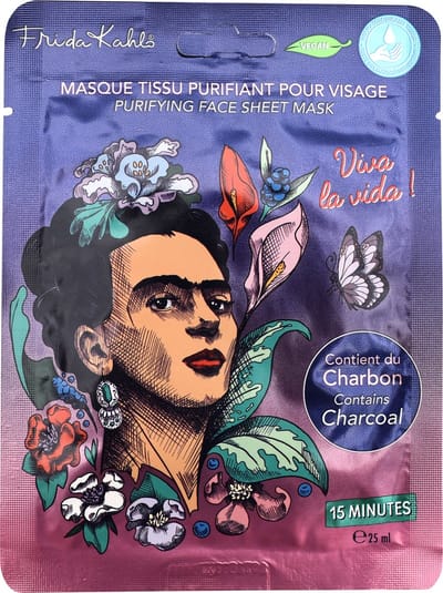 Frida Kahlo Gezichtsmasker - Hyaluronzuur - Roze Grapefruit - Enkelvoudige verpakking