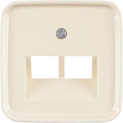 Busch-Jaeger Si centraalplaat creme tel/data 2x8pl