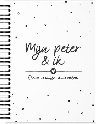 Fyllbooks - Mijn Peter & Ik Invulboek - Cadeau voor Peter - Dagboek - Herinneringsboekje - 80 Pagina's