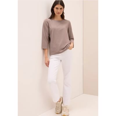 Shirt met structuur in twee kleuren