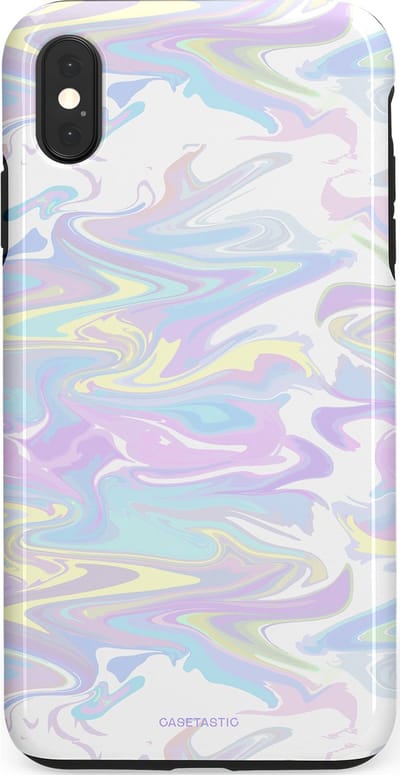 Casetastic Hoesje Geschikt voor Apple iPhone Xs Max - Stijlvolle Beschermende Duo-layer Case - IJsdans van kleur
