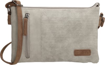 Beagles Brunete Schoudertas Dames - Crossbodytas met verstelbare schouderband - Tas van Imitatieleder - Lichtgrijs