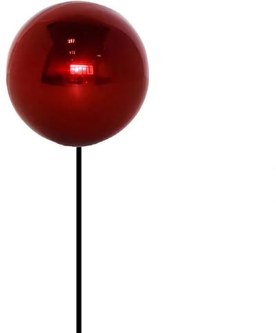 Buitengewoon de boet - Deco Heksenbol op Stok Rood Roestvrij Staal...