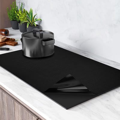 Grote Siliconen Inductiemat voor Inductiekookplaat, Multifunctionele Bescherming, 52 cm x 61 cm, Hittebestendig en Antislip