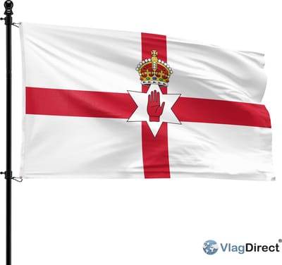VlagDirect - Noord-Ierse vlag - Noord-Ierland vlag - 90 x 150 cm.
