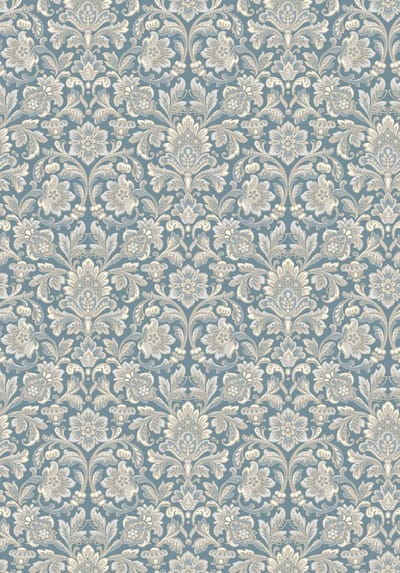 Boråstapeter Vliesbehang 4524 - Anno - Klassiek Blauw - 53cm x 10.05m