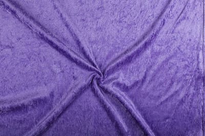 Velours de panne stof - Paars 43 - 1 meter