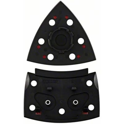 Bosch Accessories 2609256D20 Schuurschijf voor PSM 200 AE, 2-delig, driehoekig, SDS, 102 x 92 mm, klittenband.