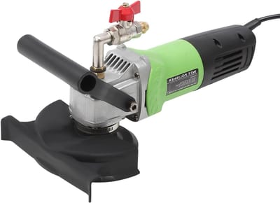 Natschuurmachine Polijstmachine - Nat slijper - Materiaal Bewerken - 6 Versnellingen - 10cm Plaat - Groen Zwart Zilver