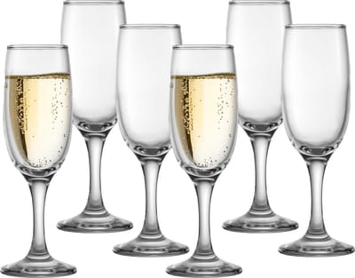 Uniglass Champagneglazen Kouros - 12x stuks - cava - prosecco glazen - 185 ml