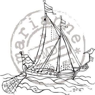 Marianne Design - Els Wezenbeek - Clearstamp - Zeilboot - EWS2202.