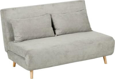 Slaapbank - Uitklapbaar - Slaapstoel - Logeerbed - Zetelbed - Slaapfauteuil - Vouwbed - 2 persoons - Zeer comfortabel - lichtgrijs