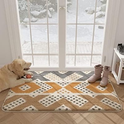 Antislip Deurmat 60 x 90 cm, Machinewasbare Zachte Deurmat Dirt Trapper-Vloerkleed Voordeur Toegangskleed Voor Binnen, Buiten, Woonkamer, Gang, Binnenplaats