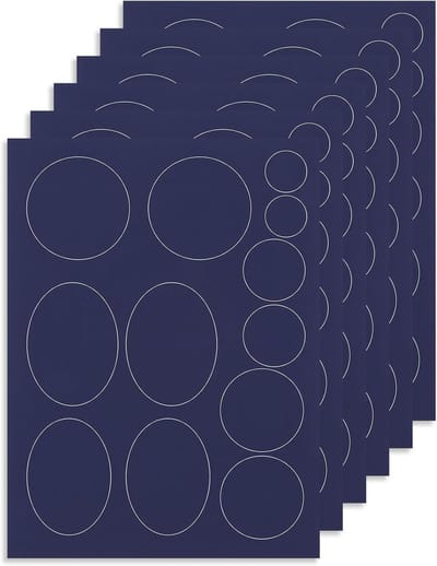 Reparatielabels Kleding - Zelfklevende Patches - Tent Reparatie - Waterdicht Nylon Materiaal - 72 Stuks Verschillende Maten - Blauw