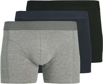 JACK&JONES - JACGILLI SOLID TRUNKS 3 PACK - Heren - Onderbroeken