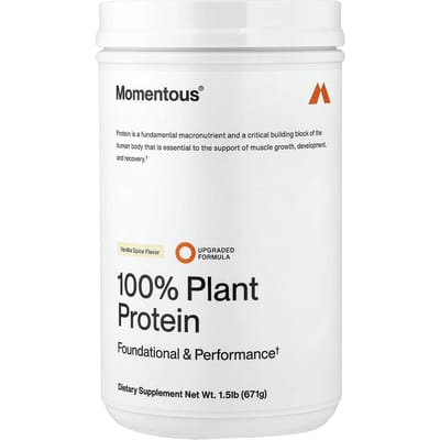 Momentous, 100% Plantaardige Eiwitten, Vanille Specerijen, 671g (1,5 pond)